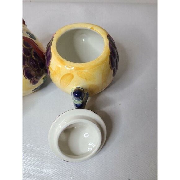 Tabletops Gallery Under The Sea Fish Shaped Creamer And Sugar Bowl Set Ceramic - Picture 7 of 12